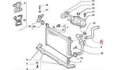 Albea Motor Radyatörü Üst Hortumu Şema