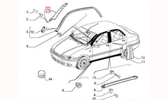 Albea Cam Direği Dış Kaplama Plastiği Şema