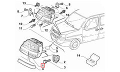 Doblo Ön Far Komple Şema