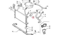 Doblo Motor Radyatörü Üst Hortumu Şema