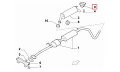 Bravo Egzoz Askı Ve Montaj Lastik Takozu Şema