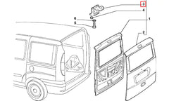 Fiorino Bagaj Kapağı Menteşesi Şema