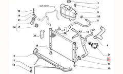 Albea Motor Radyatörü Alt Hortumu Şema