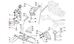 Albea Motor Arka Bağlantı Takozu Şema