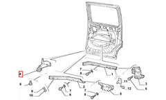 Doblo Sürgülü Kapı Ray Makarası Şema