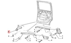 Doblo Sürgülü Kapı Ray Makarası Şema