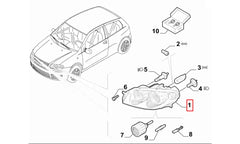 Punto Ön Far Komple Şema
