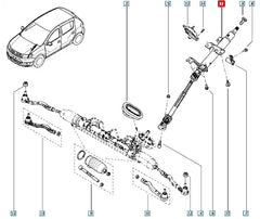 Sandero Direksiyon Kolonu Şema