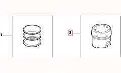 Ducato Silindir Onarım Seti (Piston, Segman) Şema