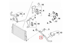 159 Motor Radyatörü Alt Hortumu Şema