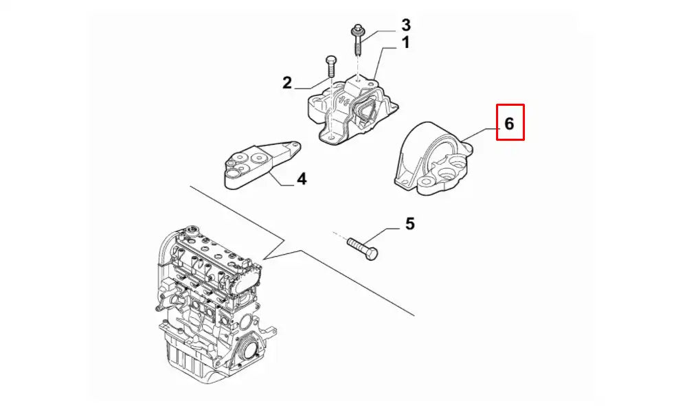 500 Motor Ön Bağlantı Takozu Şema 500 Motor Ön Bağlantı Takozu Şema