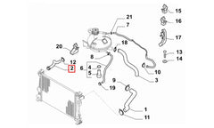 Giulietta Motor Radyatörü Alt Hortumu Şema