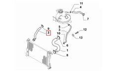 Giulietta Motor Radyatörü Alt Hortumu Şema