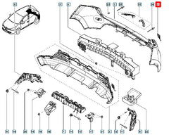 Clio Tampon Çeki Demir Kapağı Şema