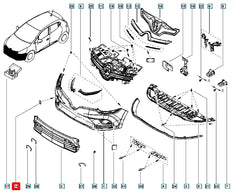 Clio Tampon Çeki Demir Kapağı Şema