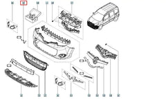 Kangoo Tampon Çeki Demir Kapağı Şema