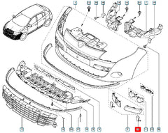 Megane Tampon Çeki Demir Kapağı Şema