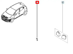 Clio Tampon Çeki Demir Kapağı Şema