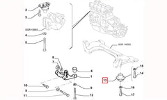 Palio Motor Arka Bağlantı Takozu Şema