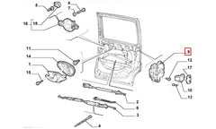 Doblo Kapı Kilidi Şema