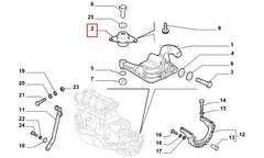 Palio Motor Arka Bağlantı Takozu Şema