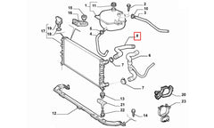 Doblo Motor Radyatörü Üst Hortumu Şema