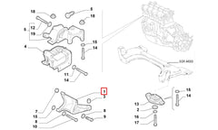 Albea Motor Arka Takozu Bağlantı Ayağı Şema