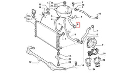 Doblo Motor Radyatörü Üst Hortumu Şema