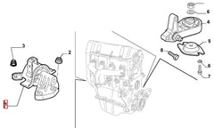 Doblo Motor Ön Bağlantı Takozu Şema
