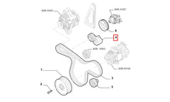 500 Alternatör Kayışı Gergi Bilyası Şema