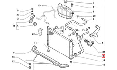Albea Motor Radyatörü Alt Hortumu Şema