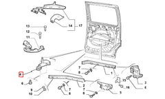 Doblo Sürgülü Kapı Ray Makarası Şema