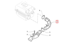 Fiorino Hava Filtre Kutusu Hortumu Şema