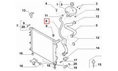 500 Motor Radyatörü Alt Hortumu Şema