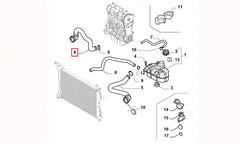 Fiorino Motor Radyatörü Üst Hortumu Şema