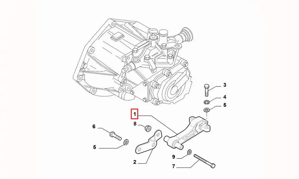 Fiorino Motor Arka Bağlantı Takozu Şema Fiorino Motor Arka Bağlantı Takozu Şema