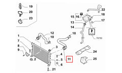 Linea Motor Radyatörü Üst Hortumu Şema