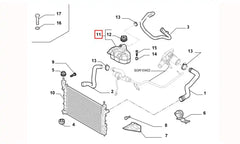 Grande Punto Radyatör Su Deposu Şema