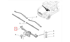 Doblo Cam Silecek Motoru Şema