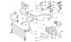 Pratico Motor Radyatörü Üst Hortumu Şema