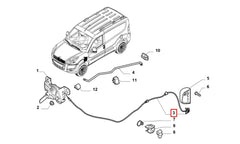 Doblo Motor Kaputu Kilit Açma Teli Şema