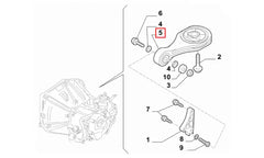 Stilo Motor Arka Bağlantı Takozu Şema