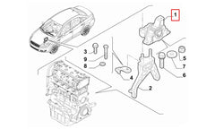 Linea Motor Arka Bağlantı Takozu Şema