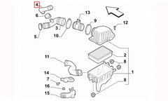 Doblo Hava Filtre Kutusu Hortumu Şema