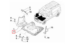 Doblo Motor Alt Koruma Plastiği Şema