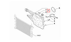 Linea Motor Soğutma Radyatörü ve Fan Motoru Takımı Şema