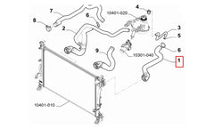 500 Motor Radyatörü Üst Hortumu Şema
