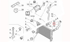 Linea Motor Radyatörü Üst Hortumu Şema