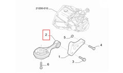 500 Motor Arka Bağlantı Takozu Şema
