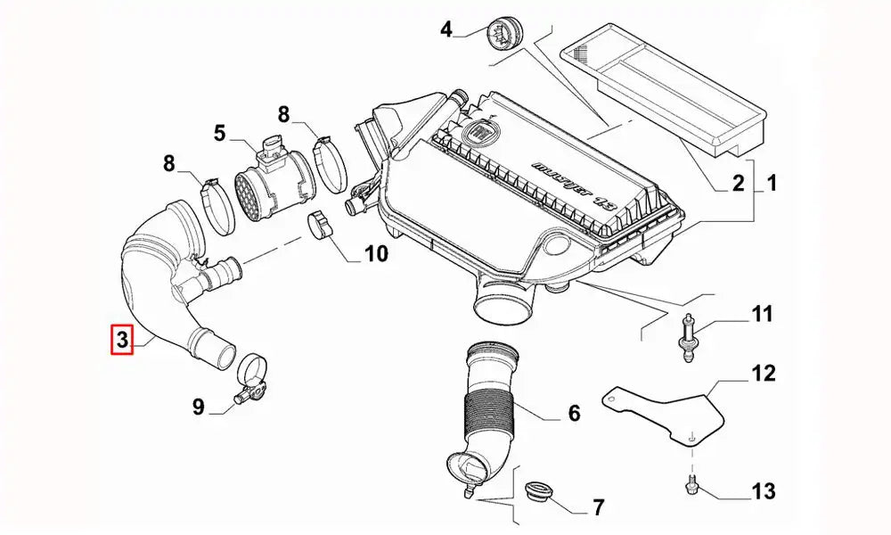 Fiorino Turbo Borusu Şema Fiorino Turbo Borusu Şema
